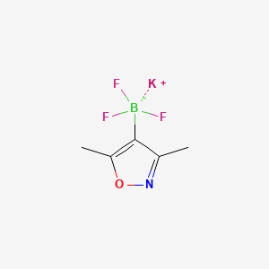 Chemical structure of Potassium 3,5-dimethylisoxazole-4-yltrifluoroborate