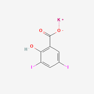 Chemical structure of Potassium 3,5-Diiodosalicylate