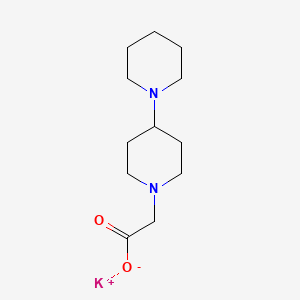Chemical structure of potassium 2-([1,4'-bipiperidin]-1'-yl)acetate