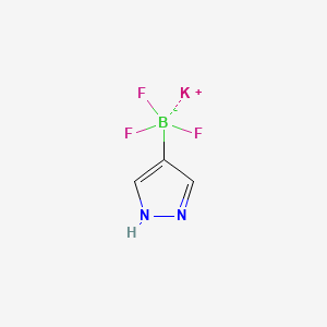 Chemical structure of Potassium 1H-pyrazole-4-trifluoroborate