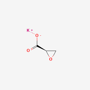 Chemical structure of Potassium (R)-oxirane-2-carboxylate