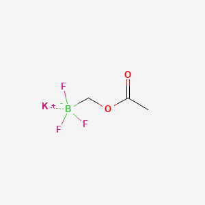 Chemical structure of Potassium (Acetoxymethyl)trifluoroborate