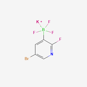 Chemical structure of Potassium (5-bromo-2-fluoropyridin-3-yl)trifluoroborate