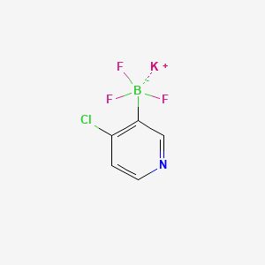 Chemical structure of Potassium (4-chloropyridin-3-yl)trifluoroborate