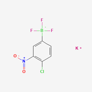 Chemical structure of Potassium (4-chloro-3-nitrophenyl)trifluoroborate