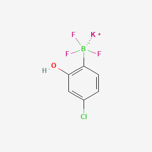 Chemical structure of Potassium (4-chloro-2-hydroxyphenyl)trifluoroborate
