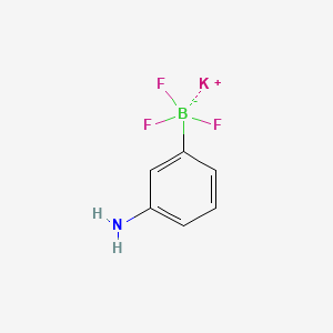 Chemical structure of Potassium (3-aminophenyl)trifluoroboranuide