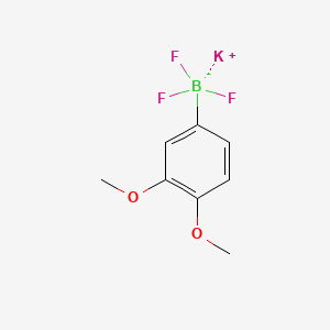 Chemical structure of Potassium (3,4-dimethoxyphenyl)trifluoroboranuide