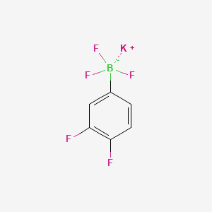 Chemical structure of Potassium (3,4-difluorophenyl)trifluoroborate