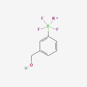 Chemical structure of Potassium (3-(hydroxymethyl)-phenyl)trifluoroborate
