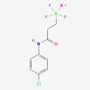 Chemical structure of Potassium (3-((4-chlorophenyl)amino) -3-oxopropyl)trifluoroborate