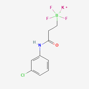 Chemical structure of Potassium (3-((3-chlorophenyl)amino)-3-oxopropyl)trifluoroborate
