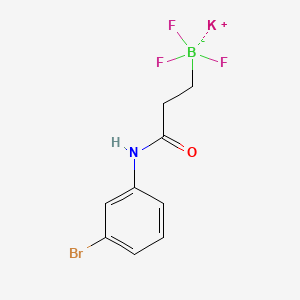 Chemical structure of Potassium (3-((3-bromophenyl)amino) -3-oxopropyl)trifluoroborate