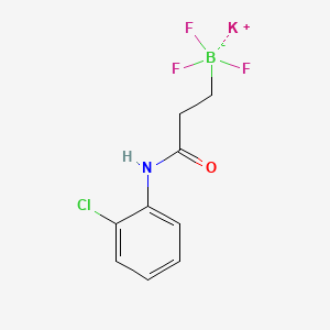 Chemical structure of Potassium (3-((2-chlorophenyl)amino) -3-oxopropyl)trifluoroborate