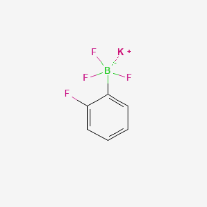 Chemical structure of POTASSIUM (2-FLUOROPHENYL)TRIFLUOROBORATE