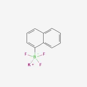Chemical structure of POTASSIUM (1-NAPHTHALENE)TRIFLUOROBORATE