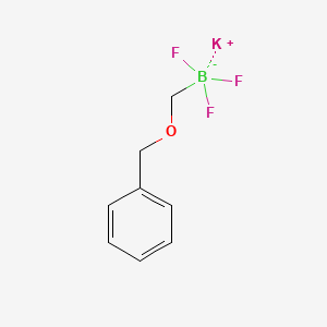 Chemical structure of Potassium ((benzyloxy)methyl)trifluoroborate