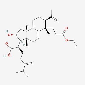 Chemical structure of Poricoic acid AE