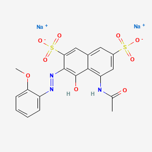 Chemical structure of Pontacyl Carmine 2B