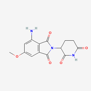 Chemical structure of Pomalidomide-6-O-CH3