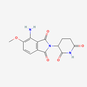Chemical structure of Pomalidomide-5-O-CH3
