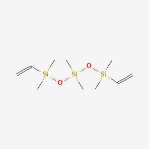 Chemical structure of Polyphenylmethylsiloxane, vinyl terminated
