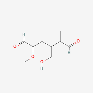 Chemical structure of Dialdehyde starch