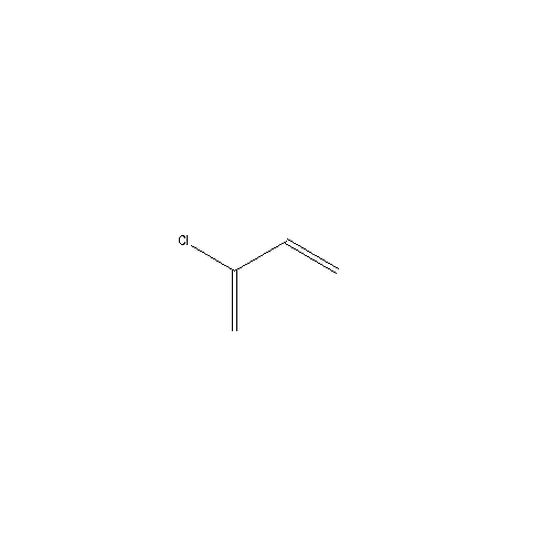 Chemical structure of Polychloroprene