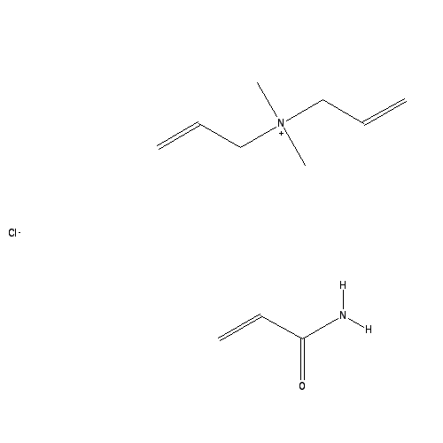 Chemical structure of Poly(acrylamide-co-diallyldimethylammonium chloride) solution