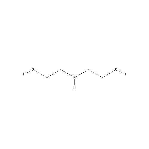 Chemical structure of POE (2) tallow amine