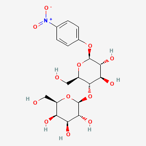 Chemical structure of p-Nitrophenyl beta-D-lactoside