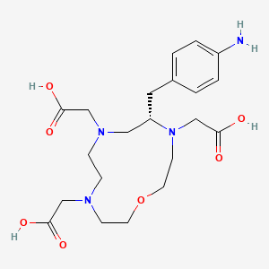 Chemical structure of p-NH2-Bn-oxo-DO3A