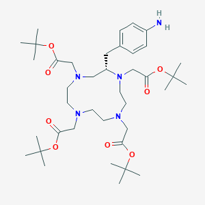 Chemical structure of p-NH2-Bn-DOTA-tetra(t-Bu ester)
