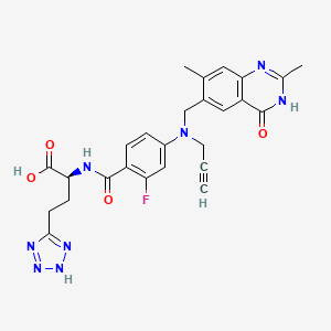 Chemical structure of Plevitrexed