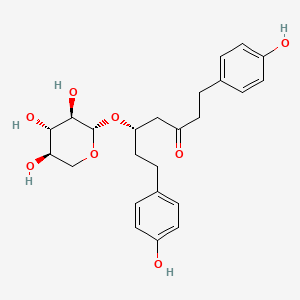 Chemical structure of Platyphyllonol 5-O-β-D-xylopyranoside