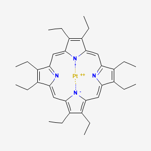 Chemical structure of Platinum octaethylporphyrin Dye content