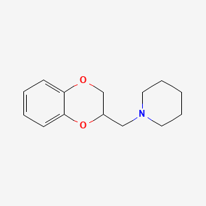 Chemical structure of piperoxan