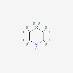 Chemical structure of Piperidine-d11