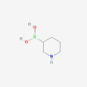 Chemical structure of 5-Piperidylboronic acid