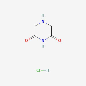 Chemical structure of Piperazine-2,6-dione hydrochloride