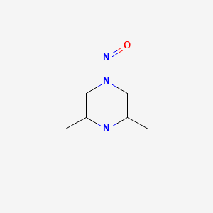 Chemical structure of 1,2,6-Trimethyl-4-nitrosopiperazine