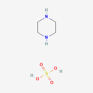 Chemical structure of Piperazine Sulfate Hydrate