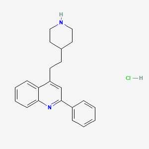 Chemical structure of Pipequaline hydrochloride