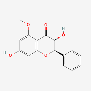 Chemical structure of Pinobanksin 5-methyl ether