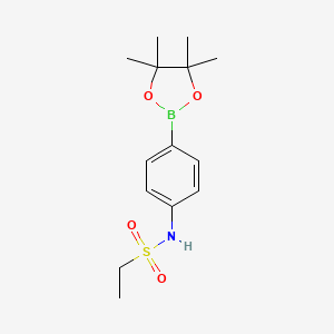Chemical structure of Pinacol 4-(ethylsulfonamide) phenylborate