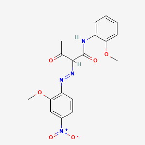 Chemical structure of pigment yellow 74
