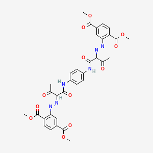 Chemical structure of pigment yellow 155