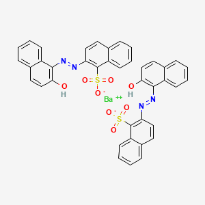 Chemical structure of Pigment Red 49:1