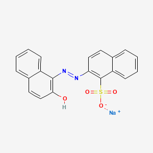 Chemical structure of Pigment red 49