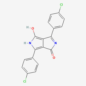 Chemical structure of Pigment Red 254